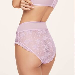 Lace Bralette and Panty Set - Lavender